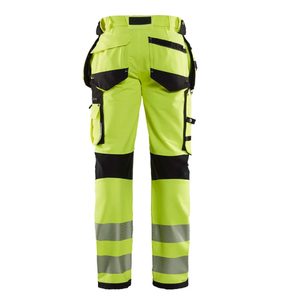 Men's Lightweight Water-proof Work-wear Safety Protection Hi Vis Reflective <b>Tape</b> Multi Pockets <b>Security</b> Cargo Pants - Product Image 5