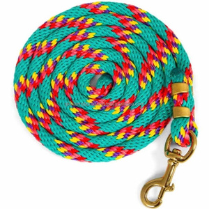 Correa para caballo de algodón puro personalizada, gruesa, con gancho y cadena dorados/plateados, cuerda para caballo que no daña y accesorios. - Product Image 1