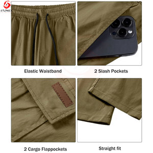 <b>Men's</b> <b>Cargo</b> Pants Premium Cotton Relaxed Fit Multi Pocket Utility <b>Trousers</b> for Casual Work Streetwear and Outdoor Activities - Product Image 4