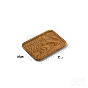 Plateau carré en bois naturel, design minimaliste décoratif, fabriqué à la main pour la maison, la cuisine ou le café. - Product Image 2