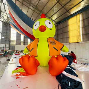 THUY LINH Ballon géant gonflable en forme d'animal de dessin animé, en tissu Oxford, alimenté par prise, pour promotion d'événements, décoration de Noël, Ninh - Product Image 6