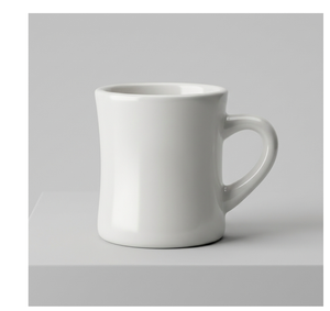 Taza de Café de Cerámica Blanca al por Mayor, Taza de Té de Porcelana Premium, Vajilla para Restaurantes - Product Image 1