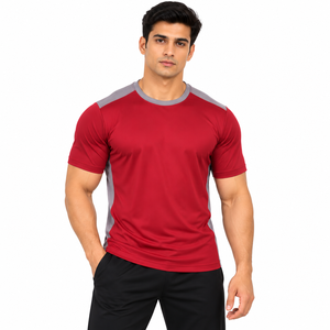 Camiseta Deportiva de Manga Corta Tejida para Hombre Solomon Custom, Secado Rápido, Transpirable, Ropa Deportiva para Gimnasio, Venta al Por Mayor - Product Image 3