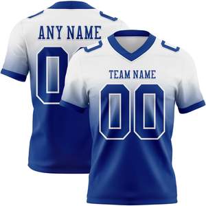 Camiseta de fútbol blanca personalizada de malla real, auténtica, a la moda, con logo personalizado, protección solar, para entrenamiento deportivo, con impresión. - Product Image 1
