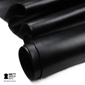 Cuir de vachette noir biologique authentique OEM, cuir souple de qualité supérieure 1,1-1,3 mm, matériau DIY pour chaussures, ceintures, canapés, atelier de fabrication artisanale, fiable - Product Image 1