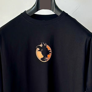 Camiseta de punto estampada de poliéster para hombre, cuello en V, manga corta, de secado rápido, ecológica, estilo urbano, proveedor, sublimación personalizada - Product Image 5