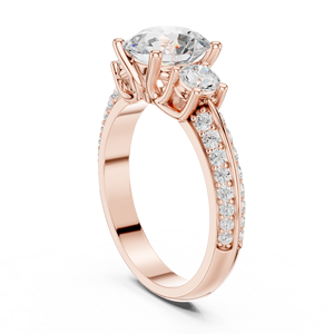 Bague exclusive en diamant de laboratoire taille ronde, élégante, pour femme, bijoux de mariage et de fiançailles, fournisseur OEM en gros - Product Image 4