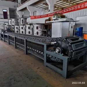 Aluminum cans scraps melting and recycling to make ingot continuous casting machine with good price copper zinc metal ingot line