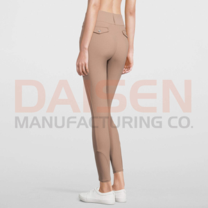 Pantalones de equitación para mujer con agarre de silicona, leggings de cintura alta elásticos, transpirables y de ajuste activo - Product Image 3
