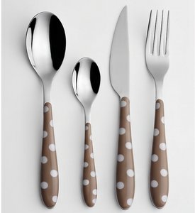 Modern Polka Dot Handle Flatware Set Stainless Steel <b>Knife</b> <b>Fork</b> Spoons Dishwasher Safe For Catering Tableware - Product Image 1