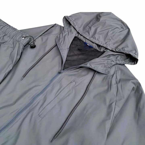 Survêtement Homme Bicolore 2-en-1 avec Fermeture Éclair Intégrale, Col Rond, Style Vintage, 100% Nylon Léger et Respirant pour l'Été - Product Image 2