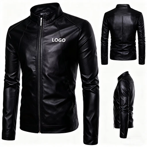 Chaqueta de Cuero PU para Hombre de Alta Calidad, con Logotipo Frontal, Impermeable y Resistente al Viento - Chaquetas de Cuero de Pakistán - Product Image 6