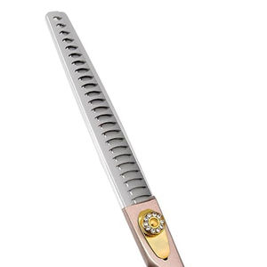 Tijeras Profesionales para Adelgazar el Pelo de Mascotas, para Diestros, Mango Largo, 28 Dientes, Acero Inoxidable, para Peluquería Canina y Felina - Product Image 2
