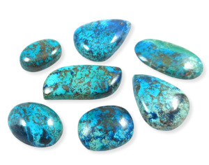 Lote de Cabujones de Shattuckita Natural, Gemas Minerales Naturales Sueltas, Piedra Curativa de Shattuckita - Product Image 5