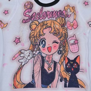 Wholesale Premium Quality Custom Bling Bling Rhinestones 100 Cotton Print Casual <b>Sequin</b> Embroidery Regular Fit Women's <b>T</b>-<b>shirt</b> - Product Image 5