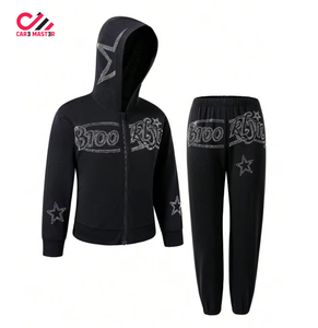 Chándal Deportivo de Invierno Personalizado con Pedrería para Hombre, 100% Algodón, Felpa, Secado Rápido y Transpirable - Product Image 1