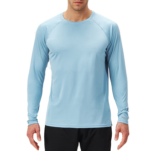 Vente en gros de rashguards personnalisés à manches longues, anti-UV, écologiques, unisexes, avec design imprimé et respirants - Product Image 1
