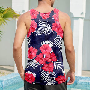 Camiseta sin Mangas de Punto Casual para Hombre, Sublimada, 100% Poliéster, Transpirable, Diseñada con Estampado Digital, Artículo de Moda - Product Image 6