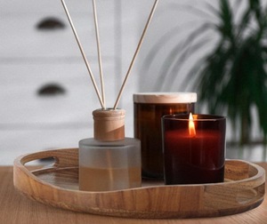 Plateau de service en bois d'acacia massif, grand plateau de service pour le petit-déjeuner, le thé, le café, pour la maison et l'hôtel - Product Image 5