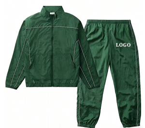 Conjunto Deportivo Personalizado con Logotipo Reflectante, Transpirable, de Nailon con Estampado de Leopardo, Chaqueta y Pantalones Impermeables para Entrenamiento, Jogging y Running - Product Image 6