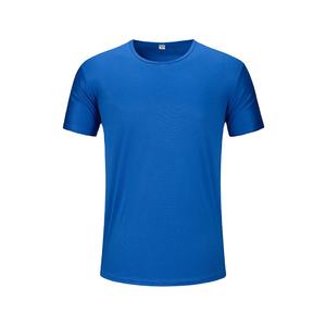T-shirt décontracté à manches courtes pour homme, couleur unie, respirant, écologique, séchage rapide, coupe classique, 100% coton/tissu mélangé - Product Image 5