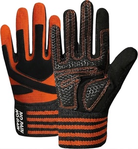 CLOVIX SPORTS Professional Gym Gloves with Wrist Support <b>Straps</b> Shock Absorbing Padded Fitness Gloves for Heavy Weightlifting - Product Image 1