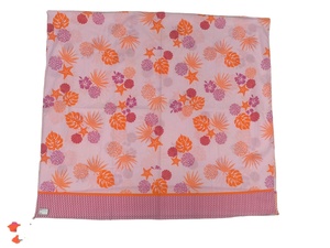 Pañuelo Cuadrado de Chifón Ligero con Estampado Floral Romántico en Acuarela, 90x90cm, Pañuelo de Seda Vintage con Estampado Digital y Borde Sólido - Product Image 3