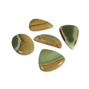 Lot de cabochons en jaspe polychrome naturel, pierres précieuses en vrac, pour bijoux en argent, commande personnalisée - Product Image 5