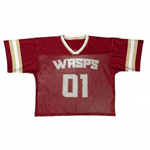 Custom Men's San Diego American Football Jersey V-Neck Sleeveless Mesh Breathable 100% Polyester Mesh Jersey - Product Image 5