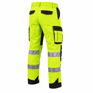 Pantalons de travail de haute qualité à haute visibilité, pantalons de travail réfléchissants, pantalons cargo de sécurité, couleur unie, pantalons de travail personnalisés - Product Image 4