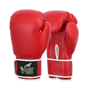 Guantes de Boxeo Profesionales de Cuero para Entrenamiento de Combate - Cómodos, Transpirables y Duraderos - Product Image 1