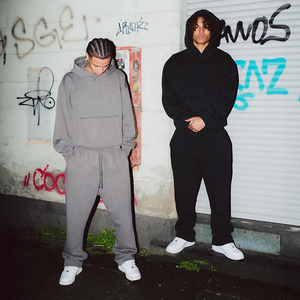 Custom Sweatsuit Hoodies and Jogger Set Streetwear Oversized <b>Hoodie</b> & French Terry Sweatpants Set Tracksuit Manufacturer for Men - Product Image 4