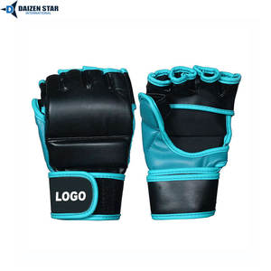 Gants de MMA en cuir professionnels pour l'entraînement des adultes, fermeture à boucle et à crochets, protection des mains pour la boxe et le MMA - Product Image 2