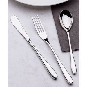 Classic Super Stainless Steel Flatware Set High <b>Mirror</b> Polish Rust Resistant Wedding Occasion Metal Cutlery - Product Image 5