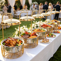 Luxuriöser 10L Chafing Dish aus Edelstahl – Speisenwärmer für Restaurants, Hotels, Buffets und Catering