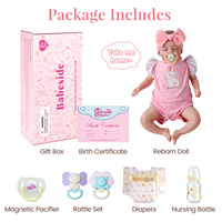 Poupées Reborn Babeside 20 pouces Rosalie, poupées bébés reborn réalistes, fille endormie, poupée nouveau-né réaliste, corps en vinyle et tissu, vente en gros