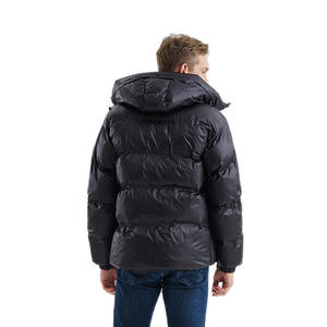 Veste d'hiver à col en fourrure, design personnalisé, streetwear, doudoune matelassée pour homme - Product Image 5