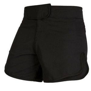 Shorts pour hommes noirs à taille haute, élastiques, à séchage rapide, avec poches, style décontracté, longueur courte, tissu tissé - Product Image 3