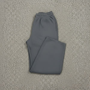 Pantalon de jogging streetwear coupe droite en molleton de coton épais avec logo personnalisé, coupe décontractée, fabricant OEM ODM - Product Image 6