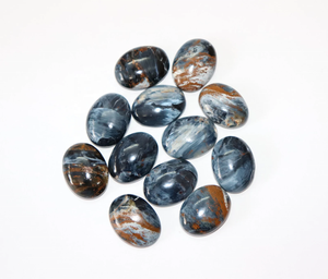 Pierre précieuse ovale en pietersite bleue de qualité AAA, 20*15 mm, 100% naturelle, pour la création de bijoux, au prix de gros - Product Image 2