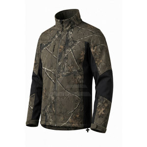 Veste de chasse softshell pour homme, veste d'extérieur coupe-vent légère et respirante avec plusieurs poches fonctionnelles - Product Image 5