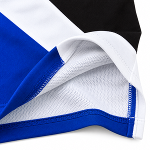 เสื้อโปโลชายสีบล็อก แบรนด์ Phi Beta Sigma สีน้ำเงินกรมท่า ดำ ขาว แขนสั้น ปักลายตราสัญลักษณ์ ชุดลำลองสำหรับสมาคมนักศึกษา - Product Image 5