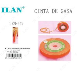 Nastro di garza Ilan 1 cm x 35 yd, arancione, di grado medico per pronto soccorso - Product Image 1