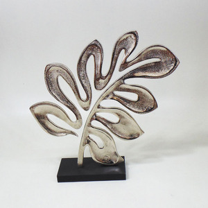 Escultura Abstracta de Aluminio de Diseño, Vajilla Moderna de Metal Hecha a Mano, Decoración de Hogar de Lujo Chapada en Oro - Product Image 5