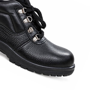 <b>Men</b> Genuine Leather Hiking <b>Boots</b> Round Toe Anti Slip Rubber Sole Lace Up <b>Work</b> Shoes - Product Image 1