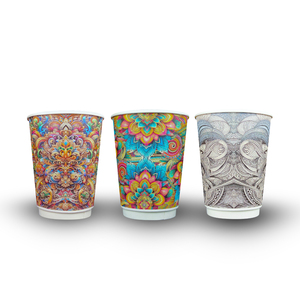 16oz tasses à café jetables à double paroi personnalisables conception de papier à mur unique pour l'utilisation de café - Product Image 5