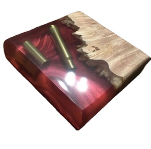 Ensemble de sous-verres en résine époxy de qualité avec effet océan Dessous de verre ronds carrés décoratifs en résine époxy par Craftsy Home - Product Image 6