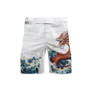 Custom Designed Quick Drying Sublimation MMA Shorts <b>for</b> Fighting & Training Martial Arts Combat Wear BJJ & MMA Fight Shorts - Product Image 2
