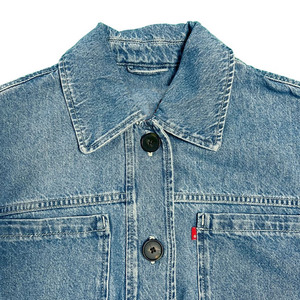 Veste en jean décontractée pour femmes de qualité supérieure, coupe courte, séchage rapide, respirante, fermeture à boutons surdimensionnée - Product Image 6