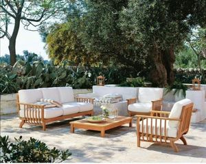 Juego de Sofás de Madera de Teca Premium para Exteriores, Muebles de Jardín y Patio, Fabricante Indonesio, Juego de Salón para Resort o Villa - Product Image 1